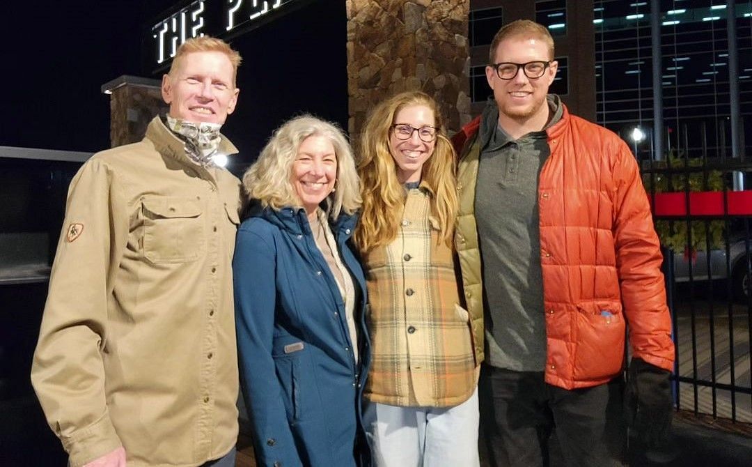 Madeleine Wanamaker with parents and brother